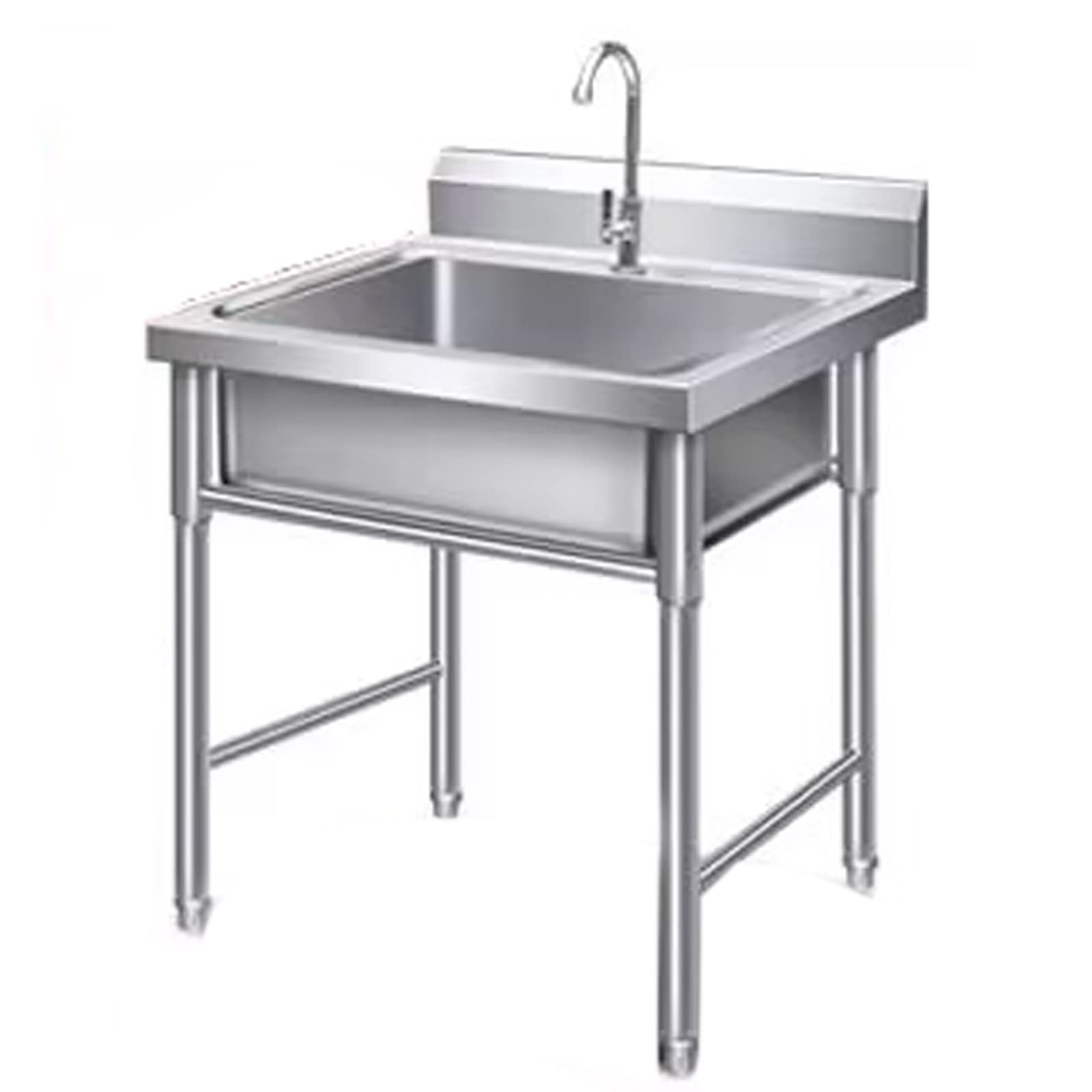 ZXGRfdefa stainless steel sink, Outdoor Indoor Kitchen Bathroom Garden Basin Restaurant Bar