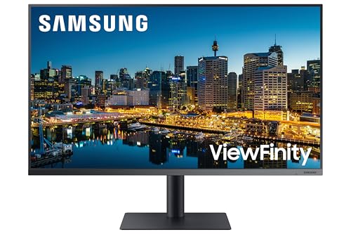 Image of Samsung 32 Inch Professional Monitor with 4K UHD Resolution and Thunderbolt 3, 1 Billion Color Support, HDR10, Game Mode, Daisy Chain, Display Port, HDMI, USB Ports (LF32TU870VWXXL, Dark Blue Gray)