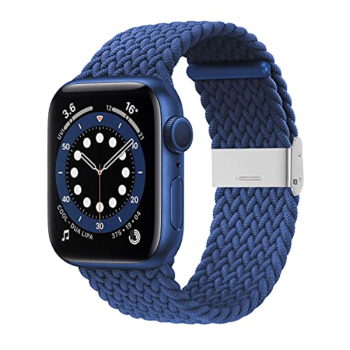 ANVEY Apple Watch バンド 44mm 40mm アップルウォッチ バンド 編組シングルターン編組ストラップ スポーツストラップと互換性があります Apple Watch Series 6/5/4/3/2/1/SE対応 38/40mm