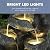 Grepatio Cascading Rock Outdoor Water Fountain, 6 Tier Garden Waterfalls Fountain with 6 LED Lights, Modern Indoor Floor Standing Water Fountains with Pump for Garden, Patio, House Decor, 35" H