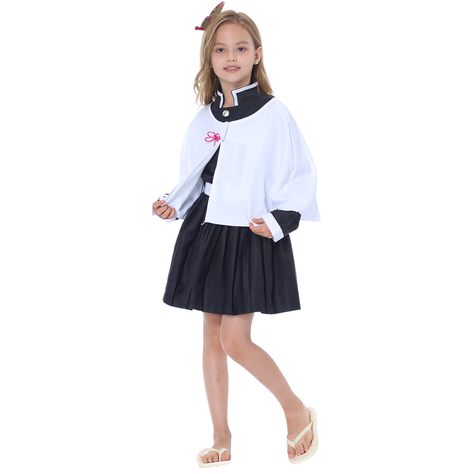 Tsuyuri Kanao Cosplay Costume Anime Demon S-layer Kimono Outfit Halloween Cosplay Outfits For Kids a