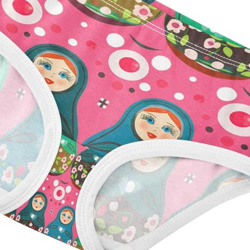 Nested Dolls Floral Motifs Toddler Girls's Underwear 2T 202c14584