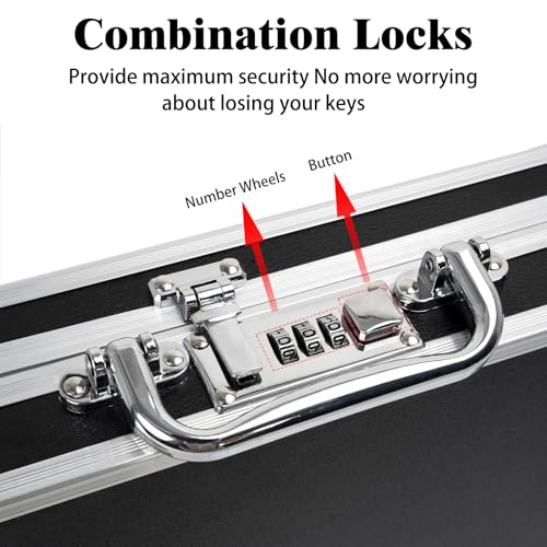 LASUK Aluminum Briefcase with Key Lock