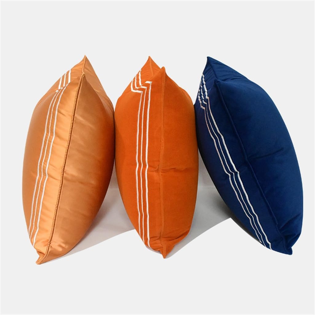 HBJWOV Chinese Oran Plush White Fe Chair Cushion Set Model Room Soft ometric Pattern by The Bag