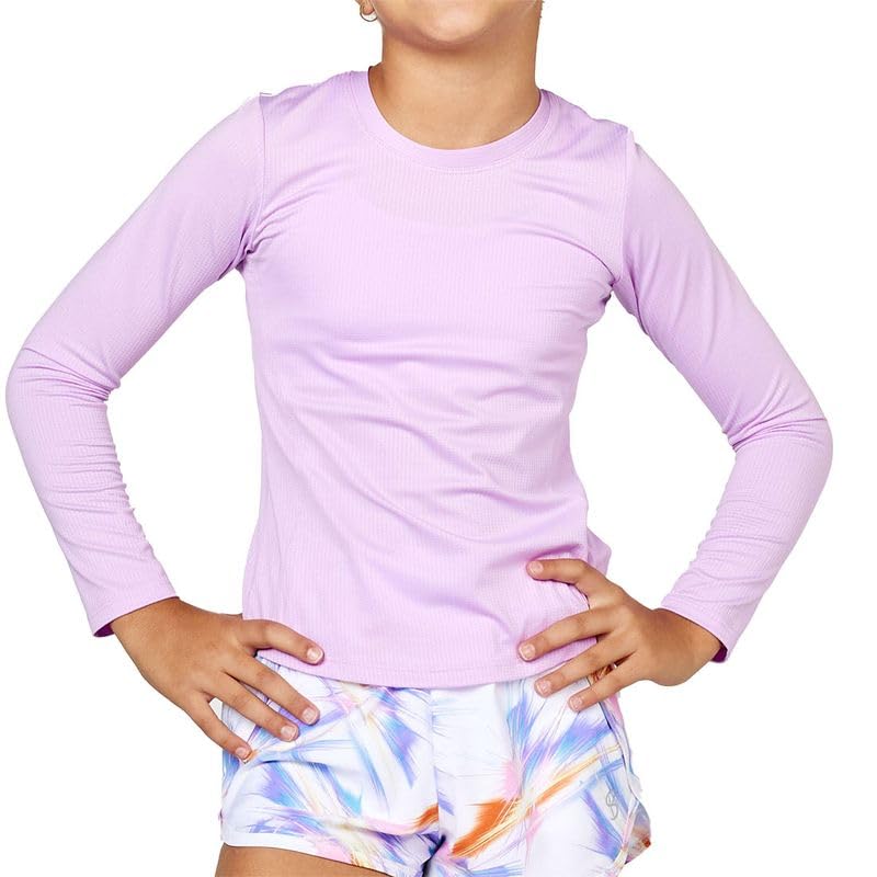 UV Colors Girls Long Sleeve Top - Lavender