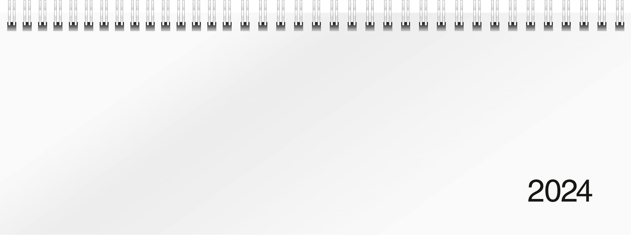 rido/idé Weekly calendar model sequence 2024, 2 pages = 1 week, sheet size 29.7 x 10.5 cm, white
