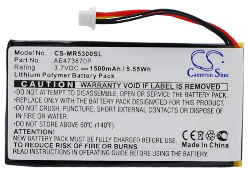 VI VINTRONS Battery for Magellan Maestro 5300, Maestro 5310, Maestro Elite 5340, AE473870P,