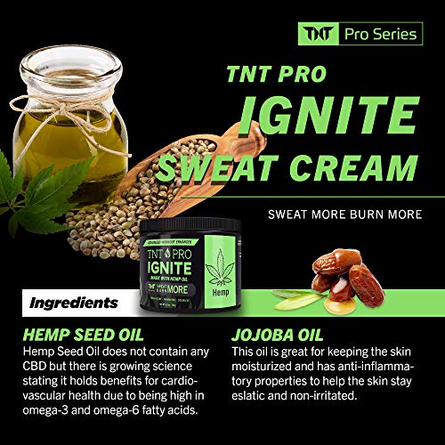 TNT Pro Ignite Hot Sweat Cream, Workout Cream, Thermogenic Cream for Men & Women, Heat Skin Lotion (6.5 Ounce, Sweat Cream Jar) - Image 6