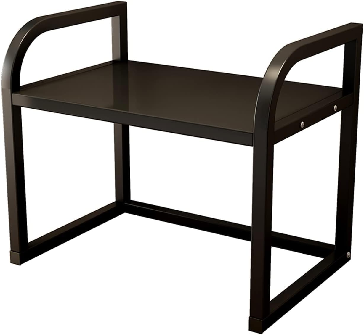 Soporte de madera para impresora de escritorio de 2 niveles, estante de almacenamiento multiusos para impresora, escáner, fax, monitor elevador de oficina en casa