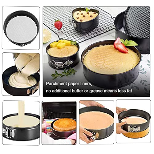 Lekvrije Ronde Cakevorm Verwijderbare Bodem Bakvormen Cakevorm springvorm Een zwarte stalen bakvorm Non stick Cakevormen… - Afbeelding 5