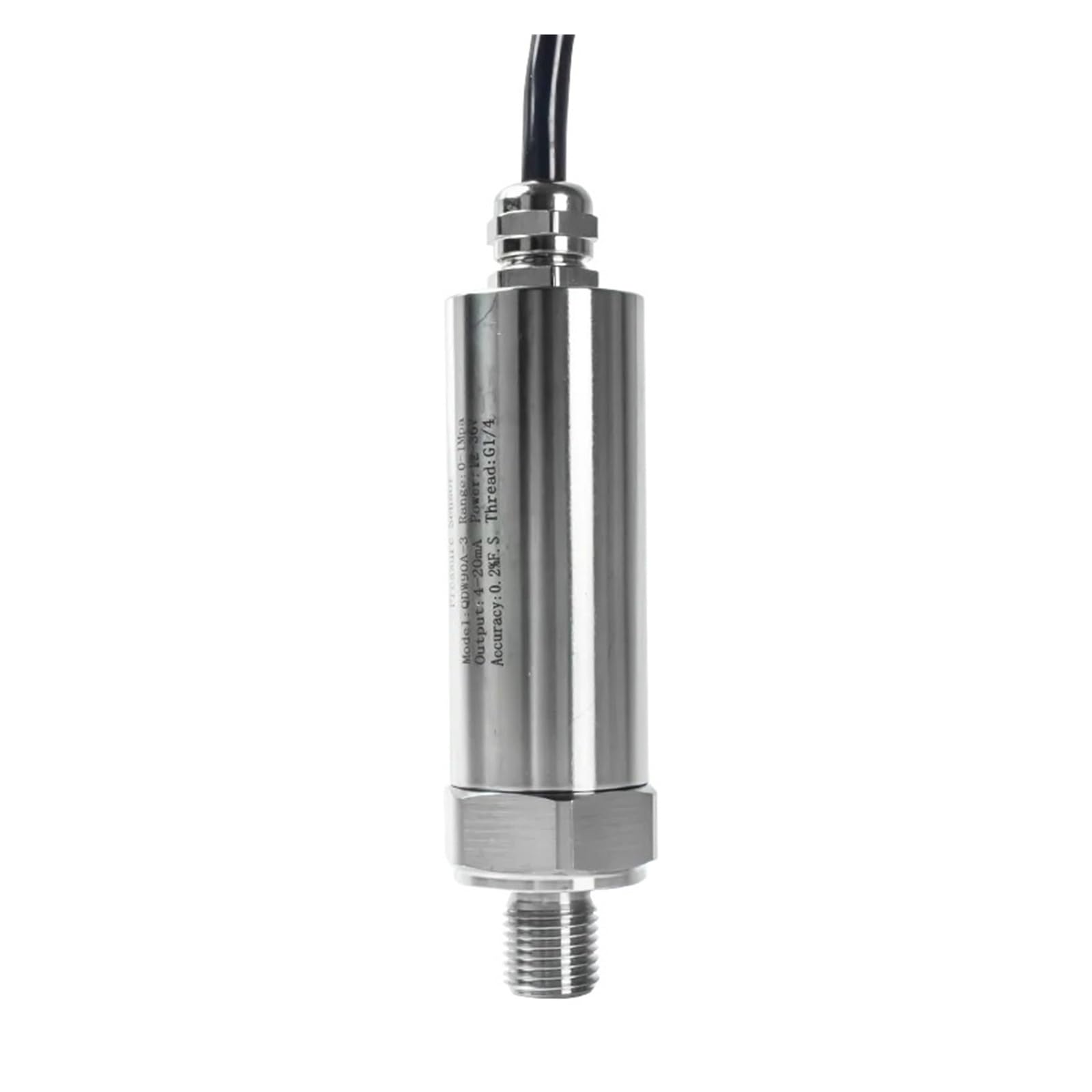 Convertidor de Sensor de transmisor de presión a prueba de agua, Cable de Sensor absoluto de salida rs485 de 4-20mA(0-10V output,0-16bar)