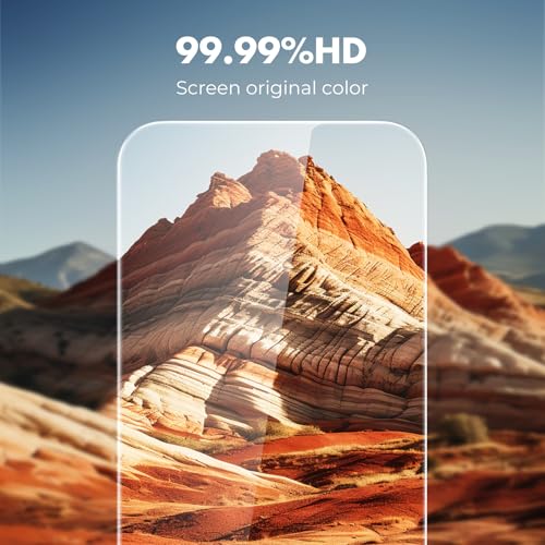 Image of UNBREAKcable 6-Pack Screen Protector for iPhone 16 Pro, Double Shatterproof Tempered Glass [Easy Installation Frame] [9H Hardness] [99.99% HD Clear] [Case Friendly] for iPhone 6.3 inch