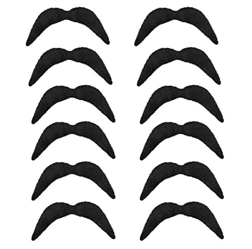 Redstar Fancy Dress - Pack de 12 Bigotes postizos Cover