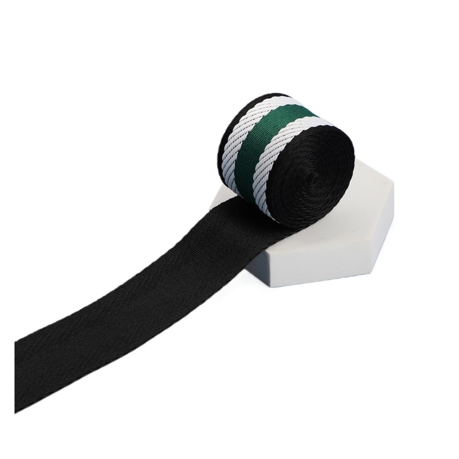 BSZCXBVMP Nylon Webbing, 38mm Printed Ester Cotton Webbing Multicolor 1/2/5 Yards(Grün,2yards)