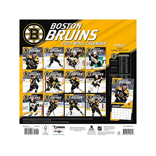 TURNER-SPORTS-Boston-Bruins-2023-Mini-Wall-Calendar-23998040583