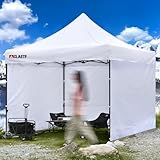 CLAETF 10x10 Canopy sidewalls,Sidewalls with 600D Oxford Fabric,Pop Up Canopy Waterproof 99% UV Protection,Suits Pop up Tent/Instant Canopy,Sidewalls (White) (White, 3 Sidewalls 10x10)