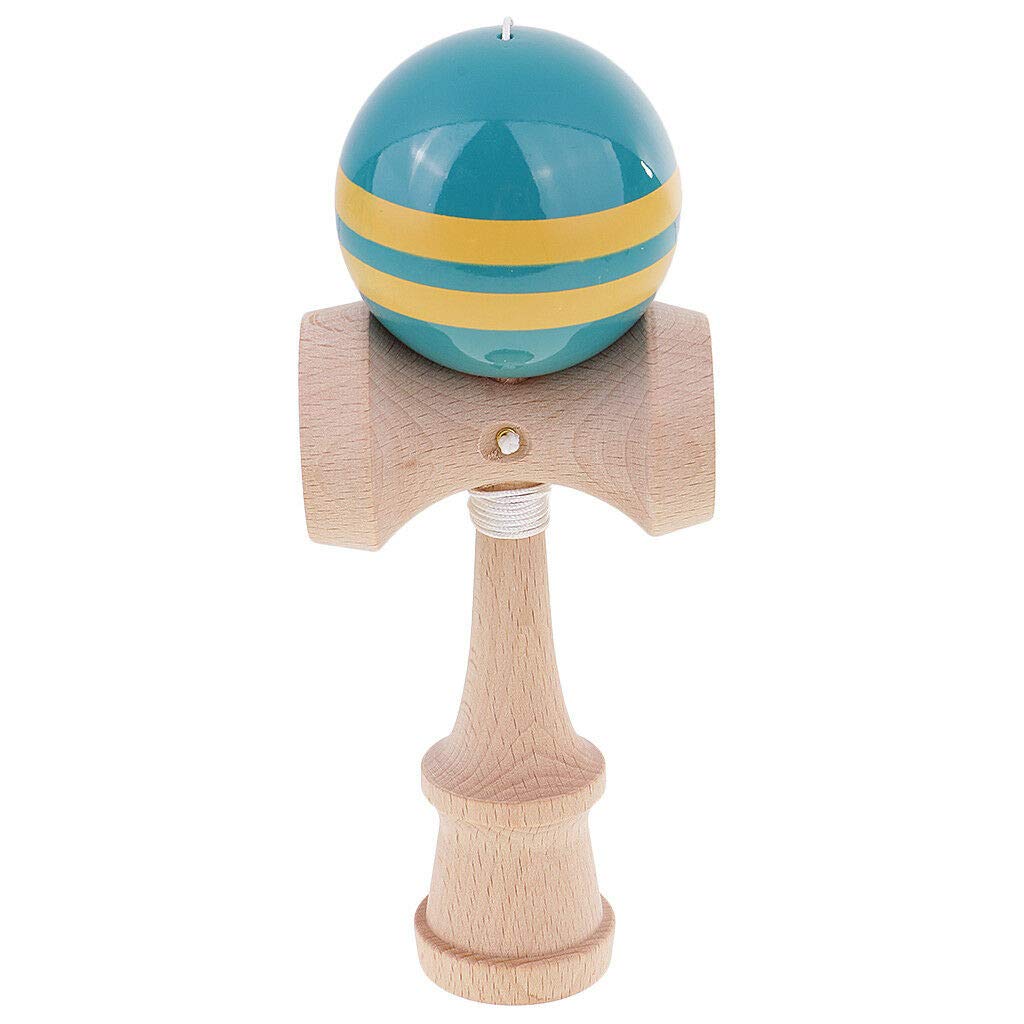 Kendama Ball Japanese Traditional Wood Game Balance Educational Toy Blue