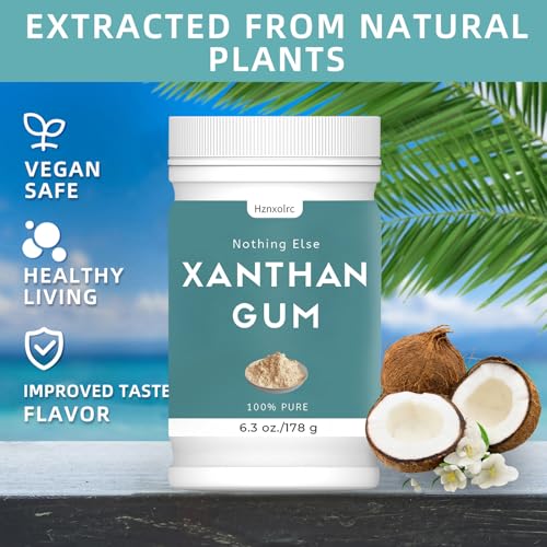Image of 6.3 oz Food Grade Xanthan Gum Powder, Pure Xanthan Gum for Baking Gluten Free, Xanthan Gum Thickener Suitable for Making Ice Cream, Cake, Yogurt, Candy and More