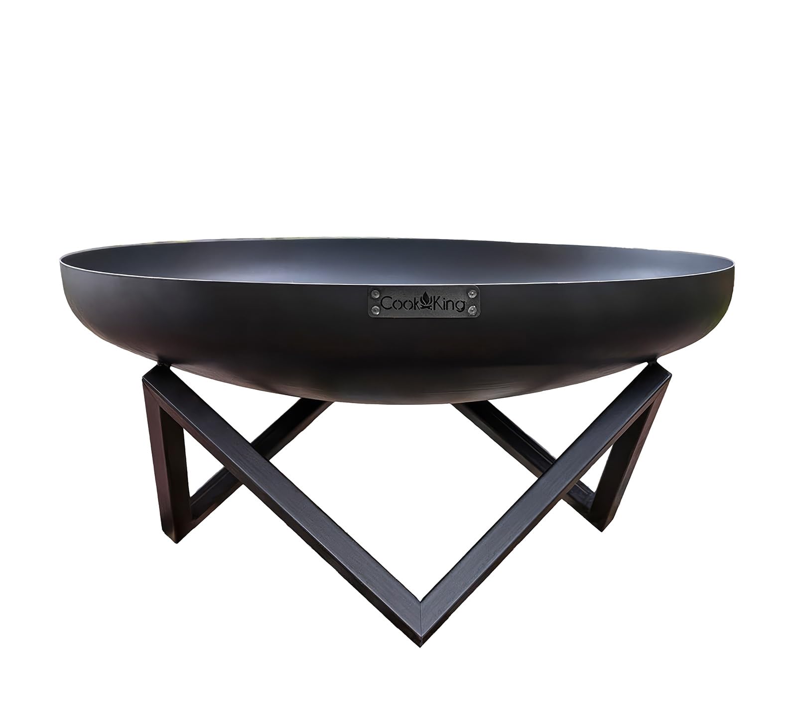 CookKing Brasero Santiago Ø100 - Extérieur Barbecue Plancha - Acier de Haute Qualité - 100x100x45 cm