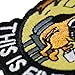 XMJY This is Fine Dog Patch, 1 Pcs Funny Meme Embroidered Patches, Tactical Military Morale Patch with Hook Fastener Backing, Cute Applique Accessories for Backpacks, Vests, Jackets, Jeans, Hats