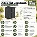 Koll Living Gartenhaus Arden | 2100 Liter | 152 x 91,5 x 193 cm | Holzoptik | inkl. Fenster, Boden und Tür | UV- & witterungesbeständig | 100% wasserdicht | belüftet dadurch kein Geruch/Schimmel
