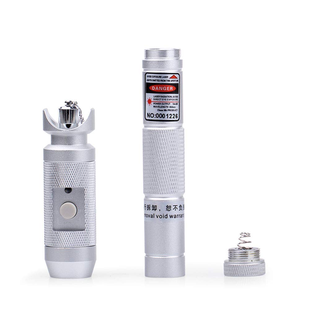 CGOLDENWALL Localizador de fallas visual Full Metal Luz roja Pen Cable Fibra Óptica Tester FC/SC/ST (20mw)