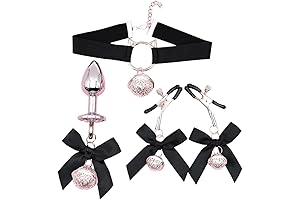 Beginner Butt Plug Set for Women: Non-Piercing Nipple Clamps and Anal Pleasure