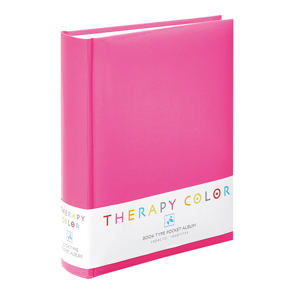 Nakabayashi color therapy Approaching book-type two-stage pocket album Happy Pink TCBP-160-HP (japan import)