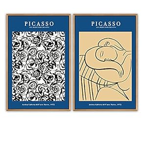 SIGNWIN Framed Wall Art Print Set Black and...