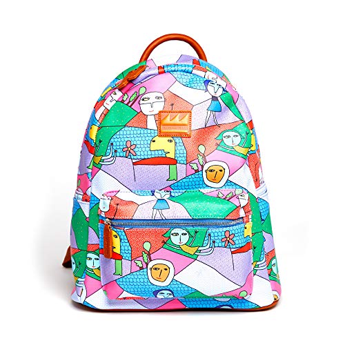 Simil leather Milo Lockett art backpack/bookbags women/girls/teen/men. School bag/travel/college laptop waterproof back pack. Womans computer carry on bags/backpacks.Anti-theft lightweight (mochila)