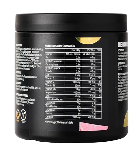 MaxiNutrition Max Charge Vitamin boosted Pre-Workout, Perfectly balanced formulation for boosting Energy & Physical Performance, Sugar-Free, Pink Lemonade flavour, 300g - Image 3
