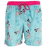 Mickey Mouse Hot Palms Turquoise Swim Shorts – Officially Licensed Swimming Trunks