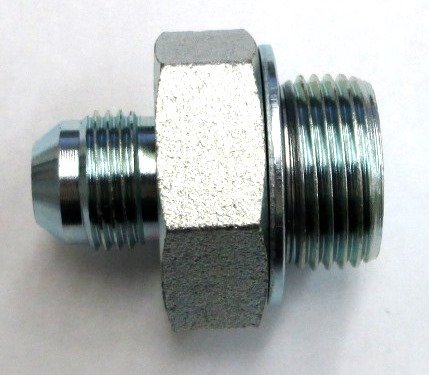 AF 9002-06-08 - 3/8 Male JIC (9/16''-18 Threads) X 1/2 Male BSPP (.823''-14 Threads) O-Ring Port