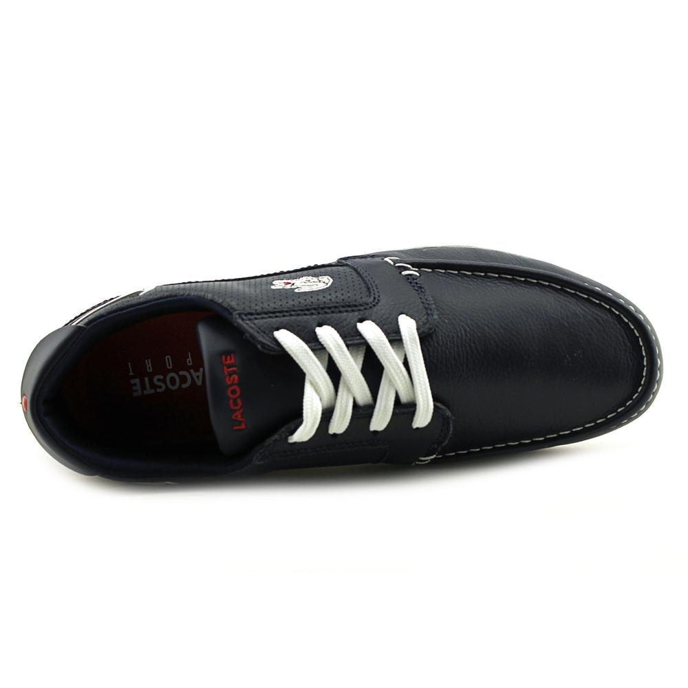 Lacoste mens Dreyfus fashion sneakers, Navy White Red, 9.5 US