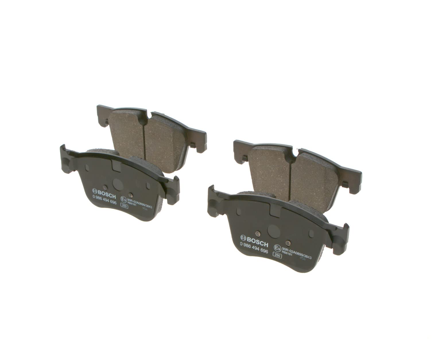 Pastiglie Freni Bosch Per Asse Posteriore - Set Da 4, Senza Rame, Certificazione ECE-R90