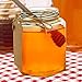 Woaiwo-q 12Pack12 oz Glass Jars with Lids,Honey Jars with Gold Lids,Clear Hexagon Glass Jars for Honey, Party Favors, Wedding Favors,Jams