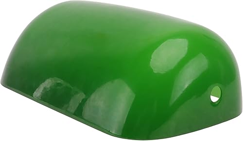 Miniatura 1 de Luxshiny Accesorios de escritorio, pantalla de cristal verde, pantalla de repuesto para lámpara de mesa, lámpara de mesa de escritorio retro