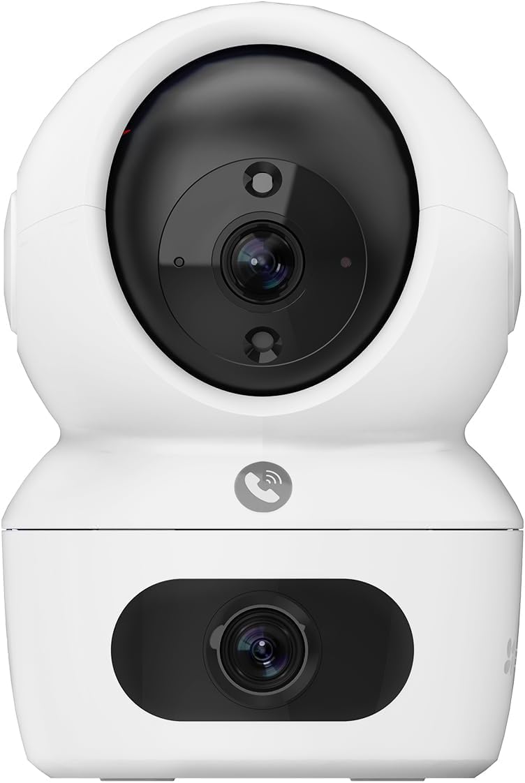 EZVIZ(イージービズ) H7c みまもりカメラ 防犯カメラ 4MP デュアルレンズ 2.4/5GHz対応 AI自動追尾 360度パンチルト スターライト暗視10m Alexa対応 3年保証 日本仕様