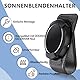 COCASES Halterung kompatibel mit Ooono Co-Driver No2, Sonnenblenden Clip aus Leder für Ooono NO2(Schwarz)