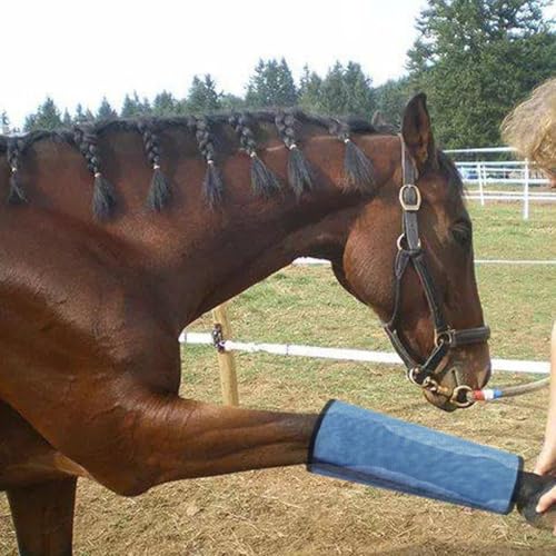 Botas de malla para caballos transpirables con envolturas protectoras contra insectos 4