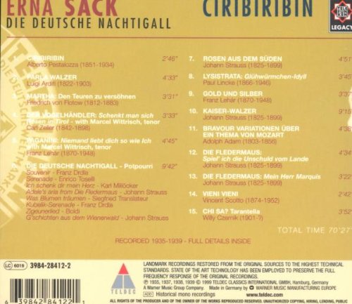 Erna Sack-Die Deutsche Nachtigall