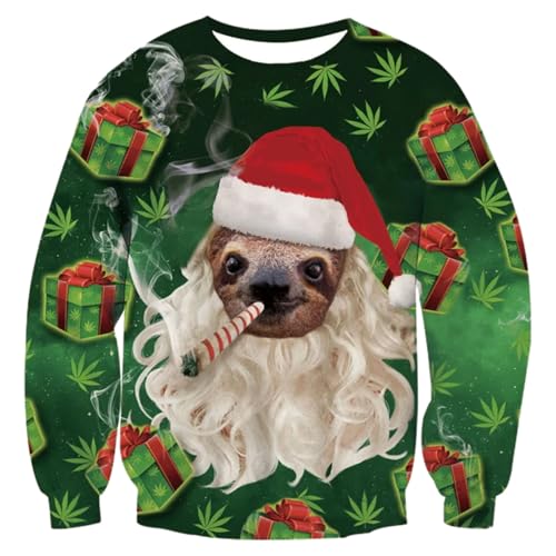 Herren Weihnachtspullover Ugly Christmas Pullover Cooler Weihnachts...