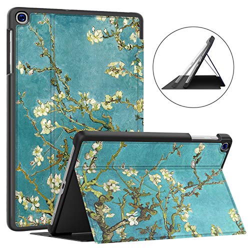 Soke Galaxy Tab A 10.1 Case 2019, Premium Shock Proof Stand Folio Case,Multi- Viewing Angles, Soft TPU Back Cover for Samsung Galaxy Tab A 10.1 inch Tablet [SM-T510/T515/T517],Apricot Blossom