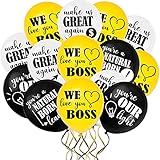 Happy Boss Day Balloons Party Decoration Supplies - International Boss Day Balloons for Retirement...