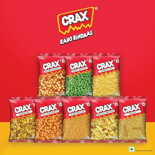 Image of Crax Mast Mattar Namkeen Net Wt. 160g /171g (Weight may vary)