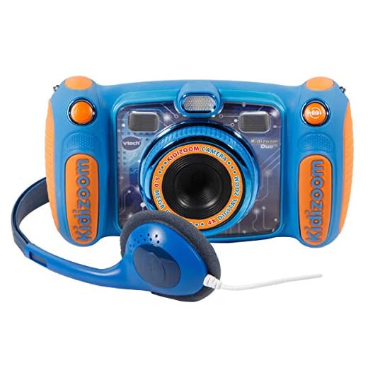 Vtech – Kidizoom Duo 5.0, Digital Camera, Child with 5 Megapixel Camera, Colour Screen, 10 Different Functions, 2 Goals (3480 – 507157) Blue(Spanish Version)