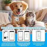 WDKXCN Mini GPS-Tracker für Hund und Katze - IP65-Wasserdichter Haustiersystem, Schlüsselschnalle mit Echtzeit-Standortverfolgung