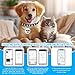 WDKXCN Mini GPS-Tracker für Hund und Katze - IP65-Wasserdichter Haustiersystem, Schlüsselschnalle mit Echtzeit-Standortverfolgung