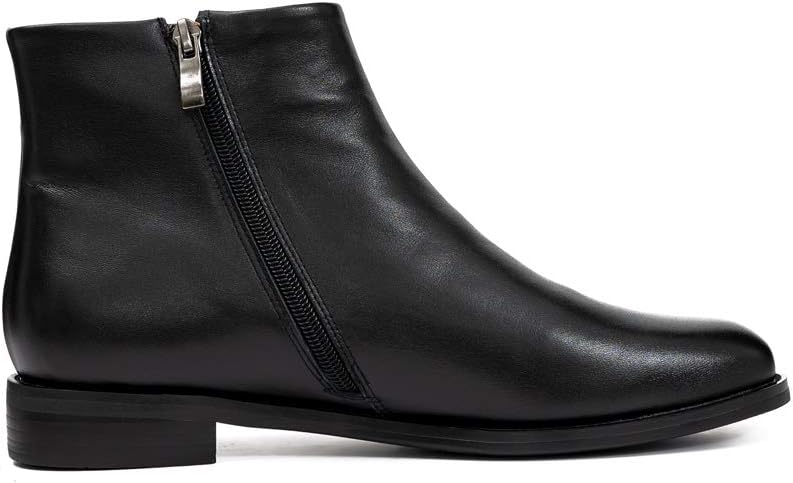 ONEENO Women's Minimalist Leather Ankle Boots - Image 3
