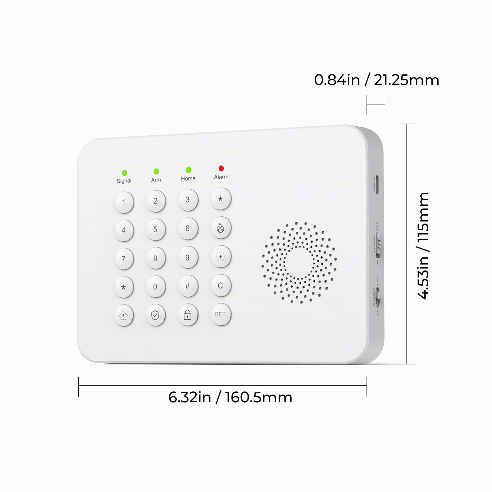Alarme Maison sans Fil WiFi 4G Kit 17 pcs - Système de sécurité sans Fil la Smart Extensible Facile à configurer Surveillance d'alarme Compatible Alexa pour Maison la Boutique Appartement